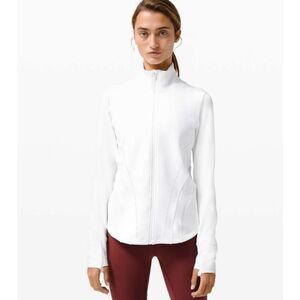 Lululemon Flash Forward Full Zip Jacket in White Size 6‎
